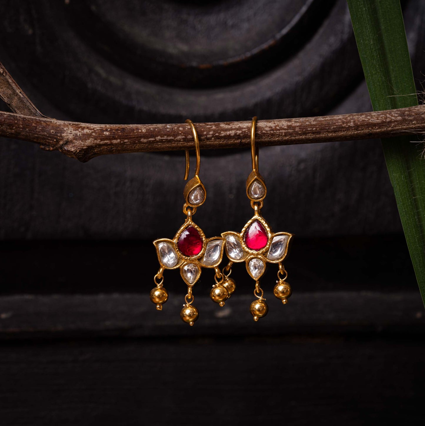 Kundan Lotus Drops