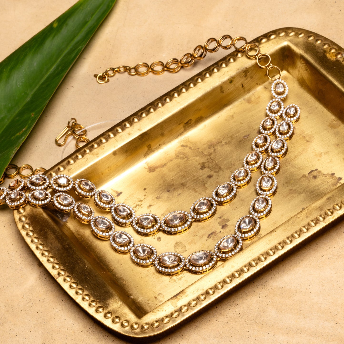 Polki CZ Necklace (Made to Order)
