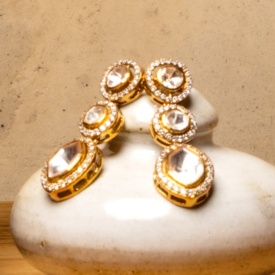 Polki Simple Necklace Set