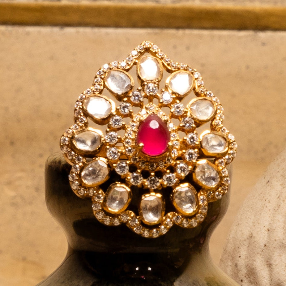 Polki Ruby Ring
