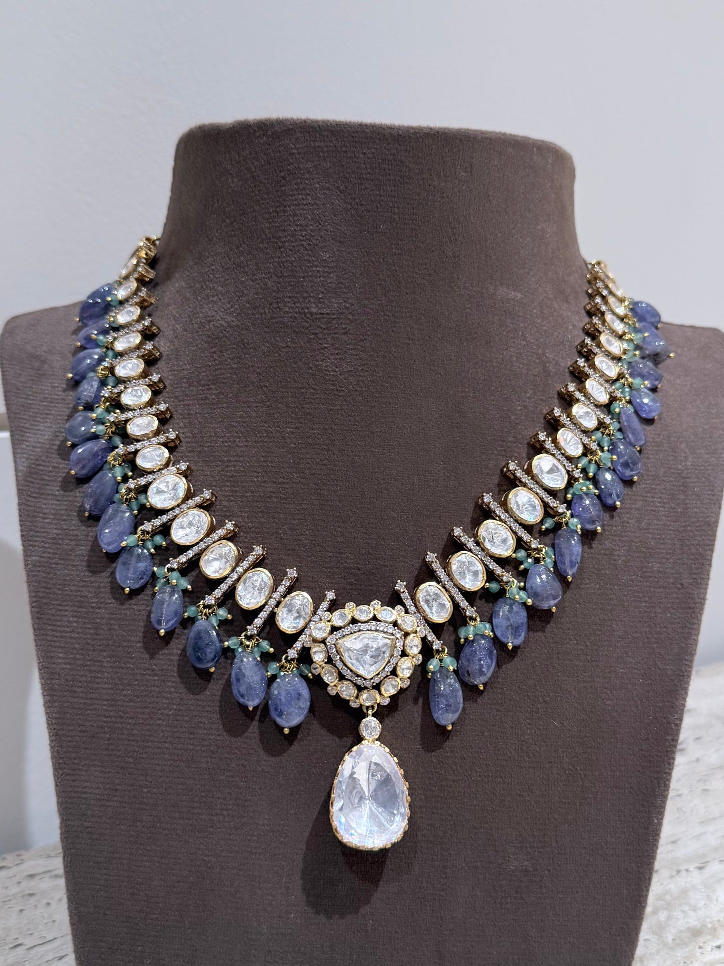 Polki Tanzanite Necklace