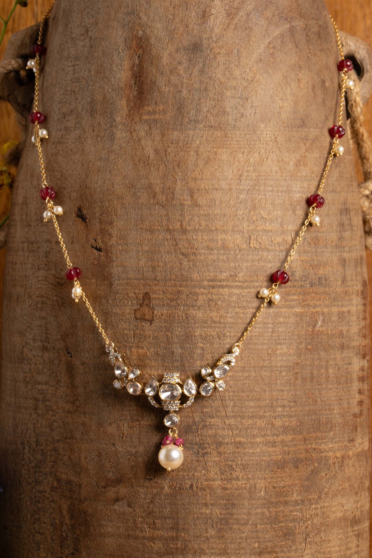 Polki Ruby Chain