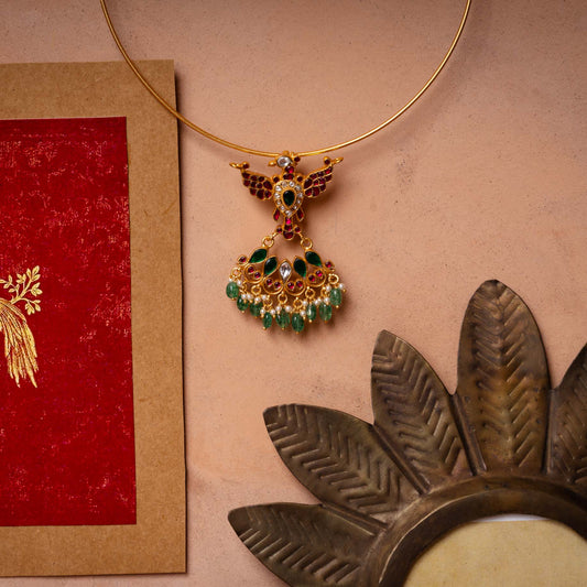 Bird Kundan Pendant
