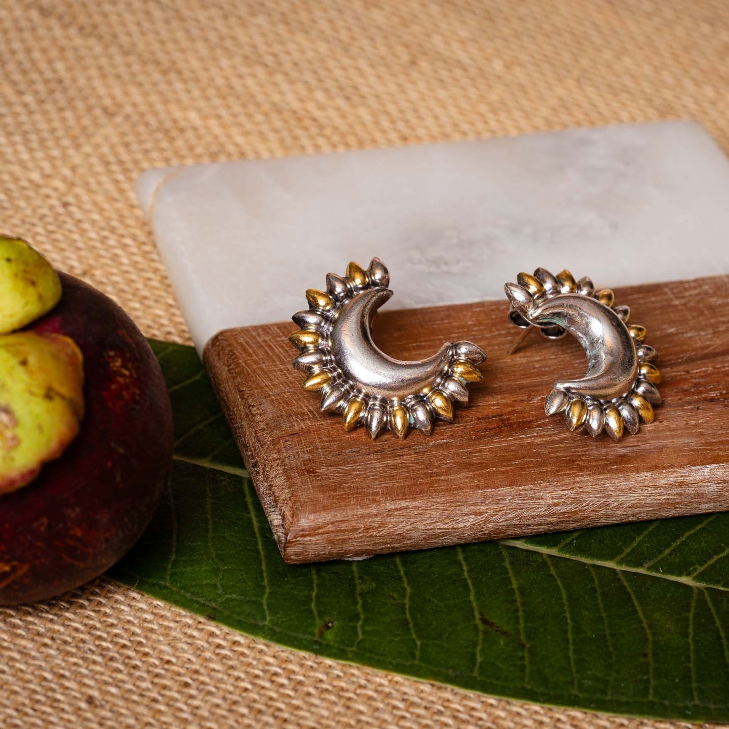 Half moon Dual Tone studs