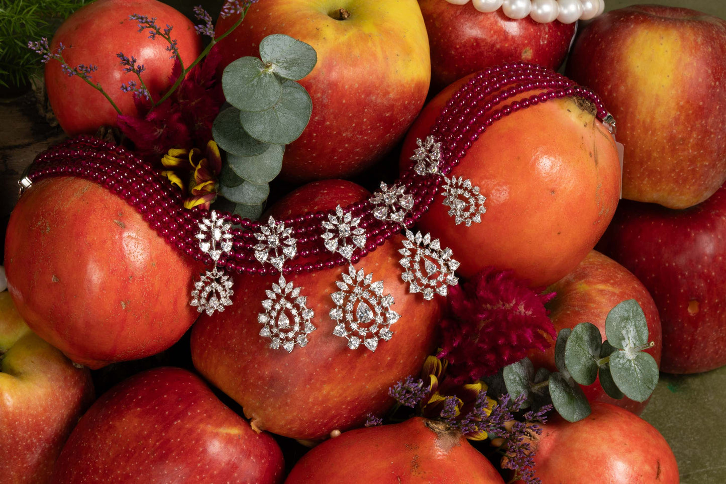 Ruby swarovski Chocker