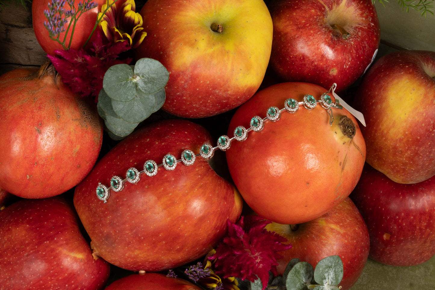 Tourquoise Green Tennis Bracelet