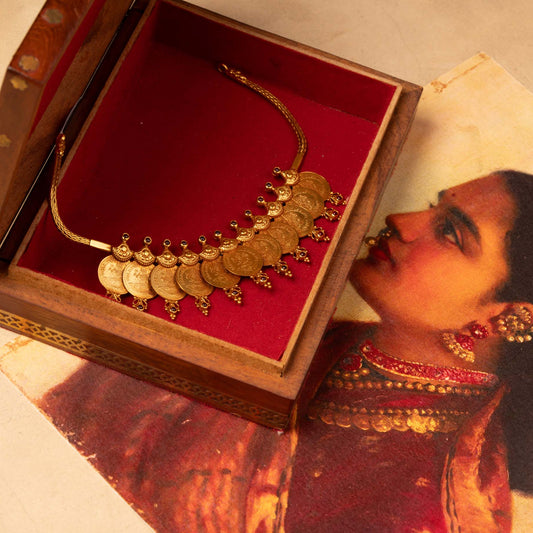 Short Lakshmi Kasu Necklace
