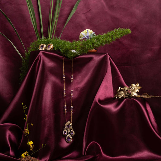 Amethyst Polki Chain