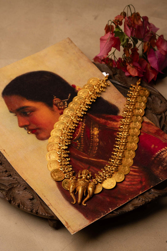 Lakshmi Ganesha Coin Kasu Mala