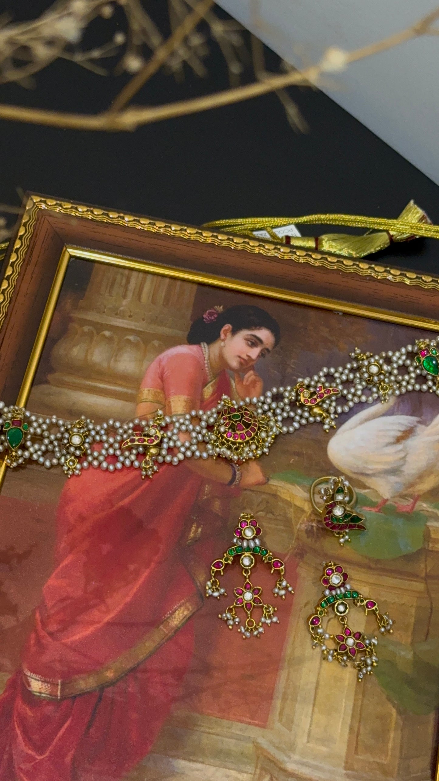 Pearl Choker with Kundan Motifs