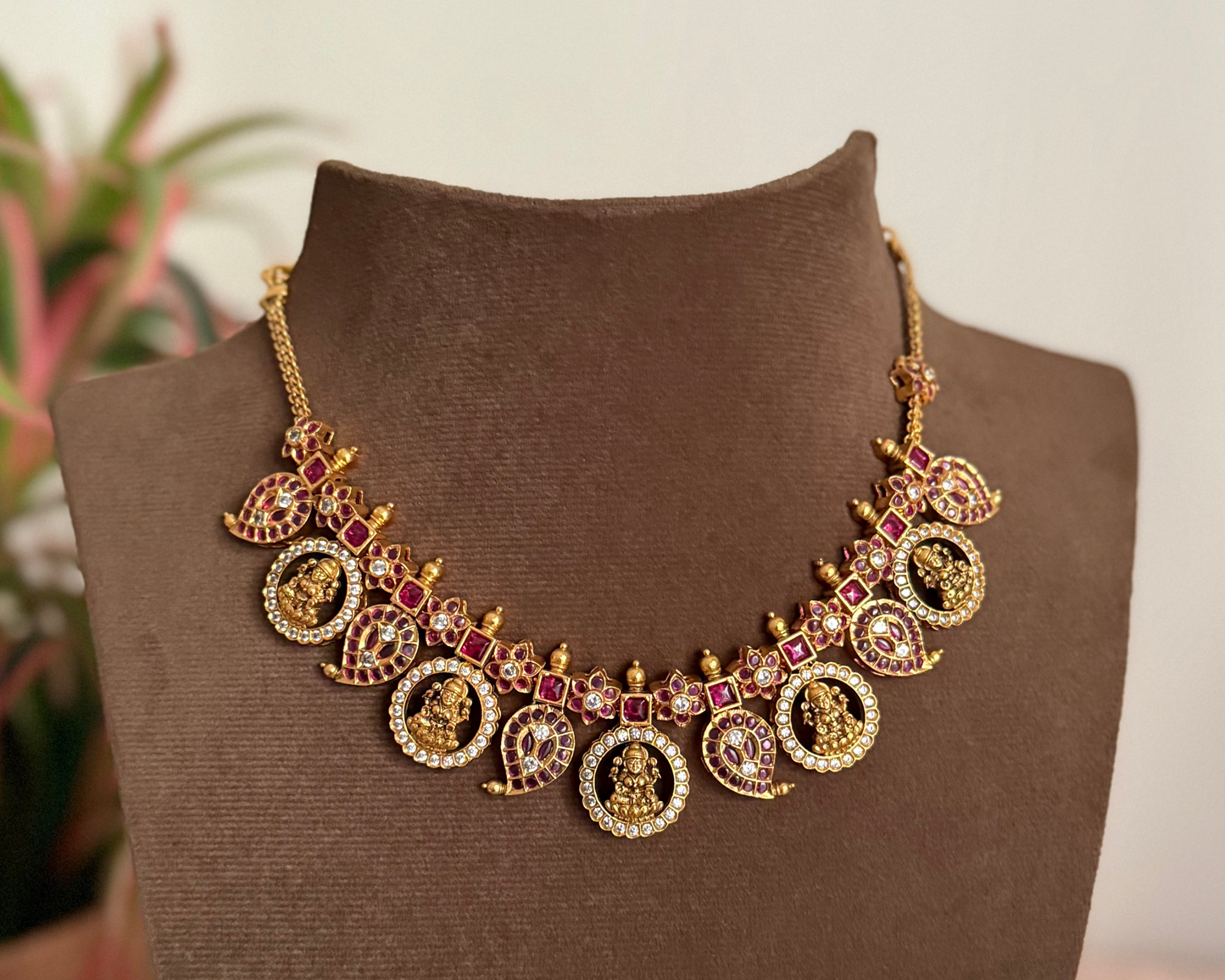 Mango Kundan with Lakshmi Motifs Necklace