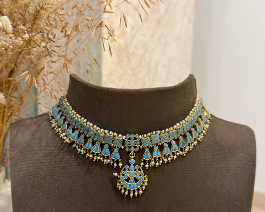 Sapphire Kundan Choker