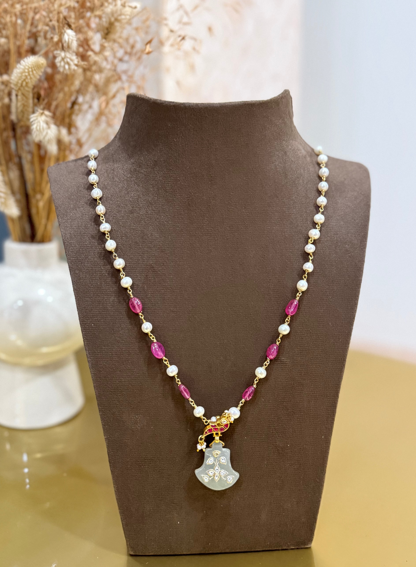Pearls Chain with Beads inlay Dollar