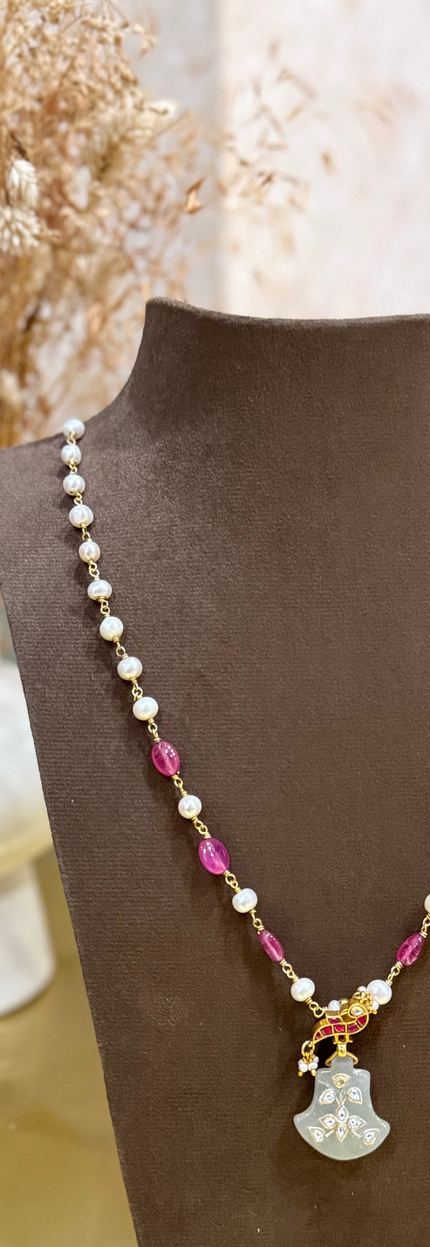 Pearls Chain with Beads inlay Dollar