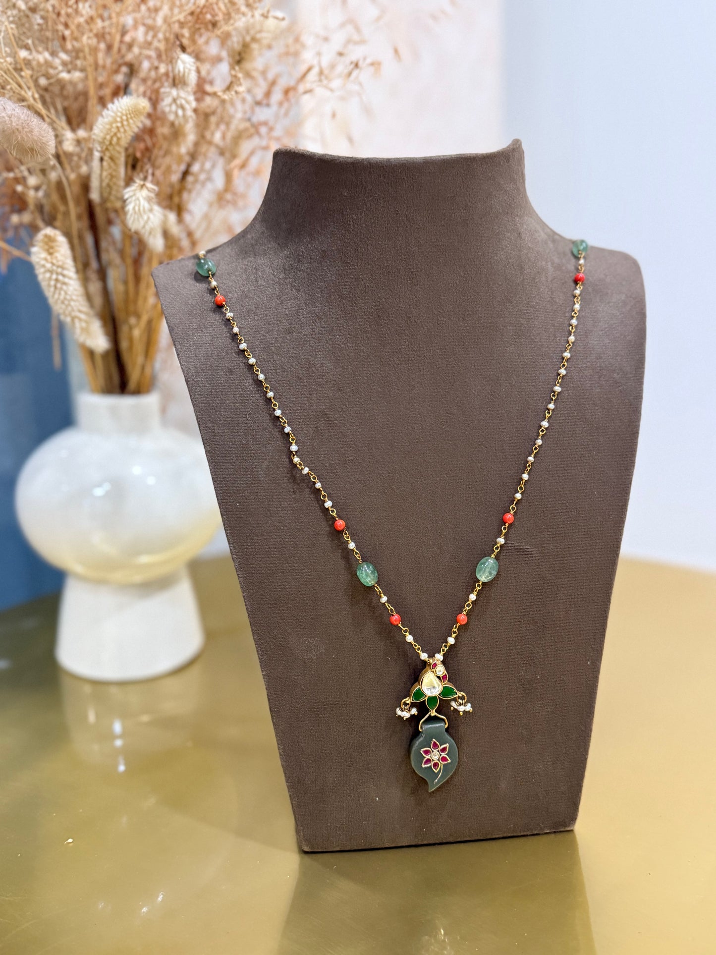 Coral Pearl Chain