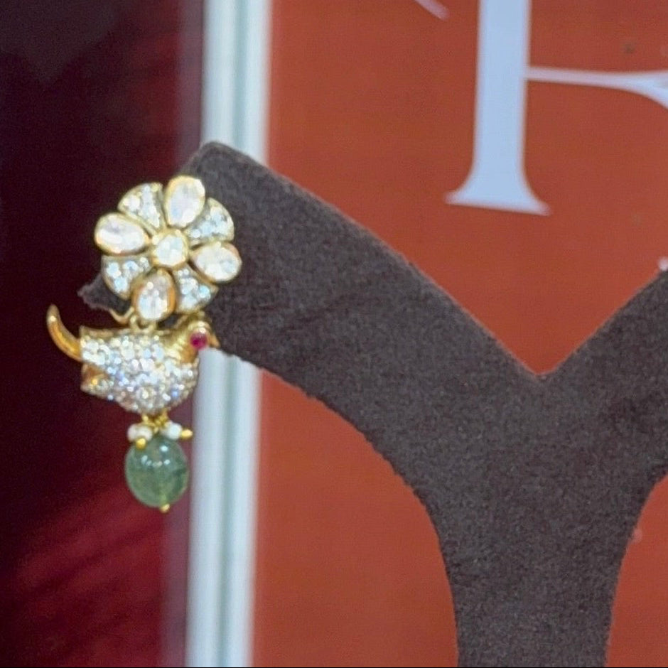 Floral Bird Earrings