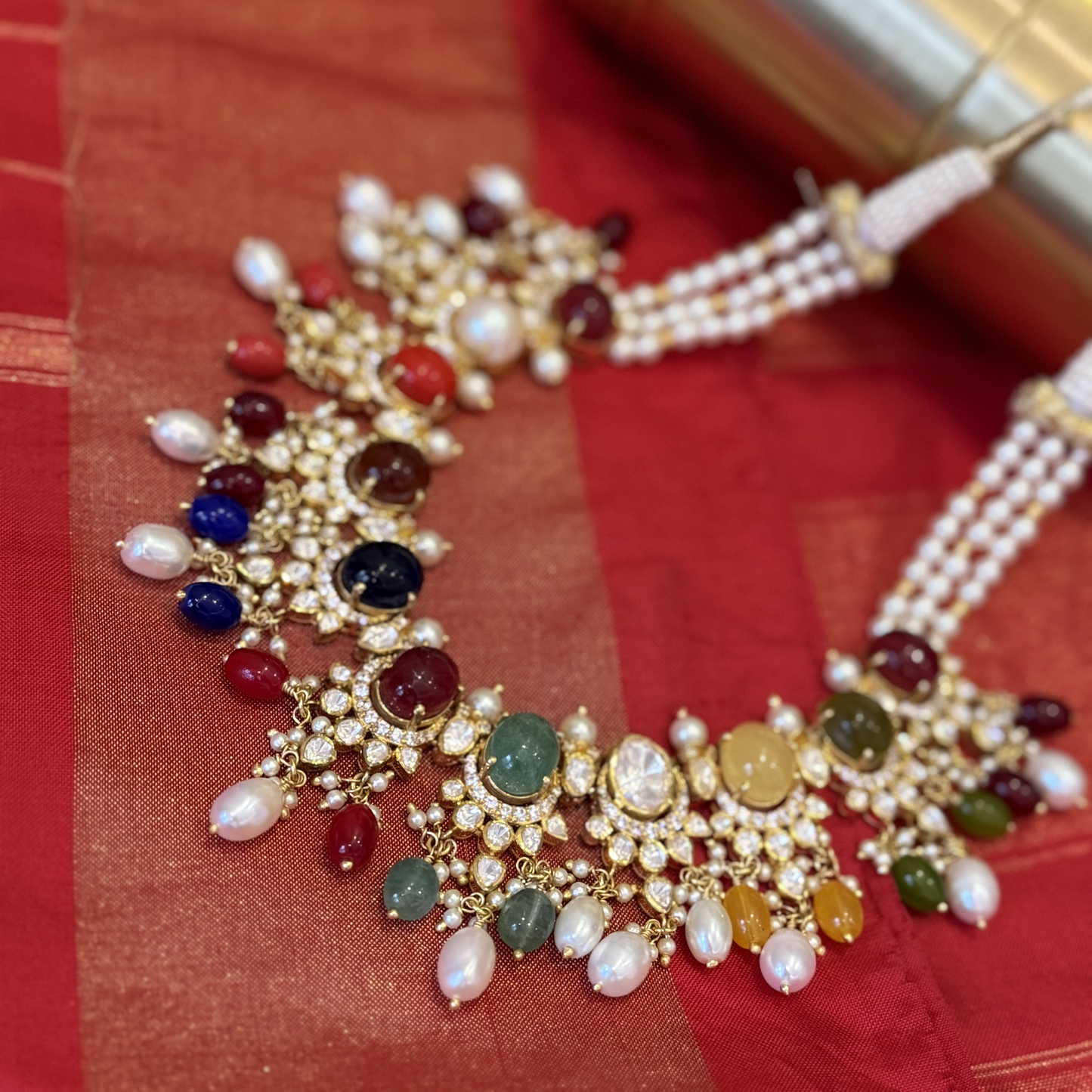 Polki Navrathan Necklace