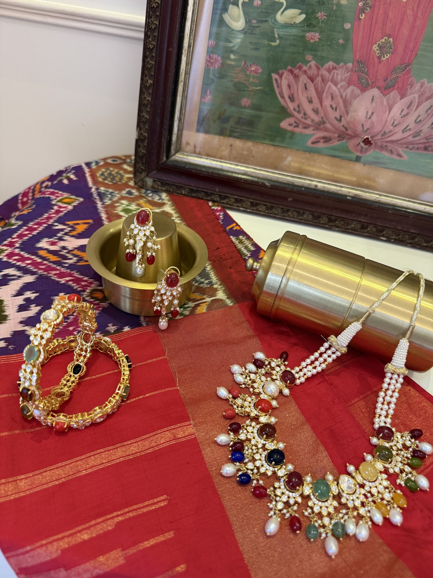 Polki Navrathan Necklace