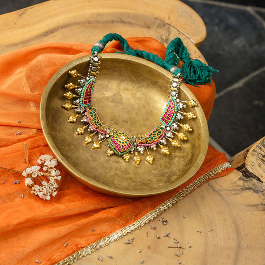 Oxidised necklace