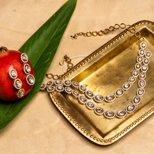 Polki CZ Necklace  (Made to Order)