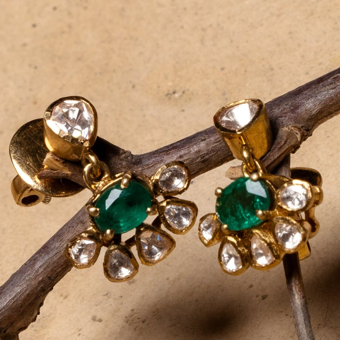 Polki Small Dangler Earrings
