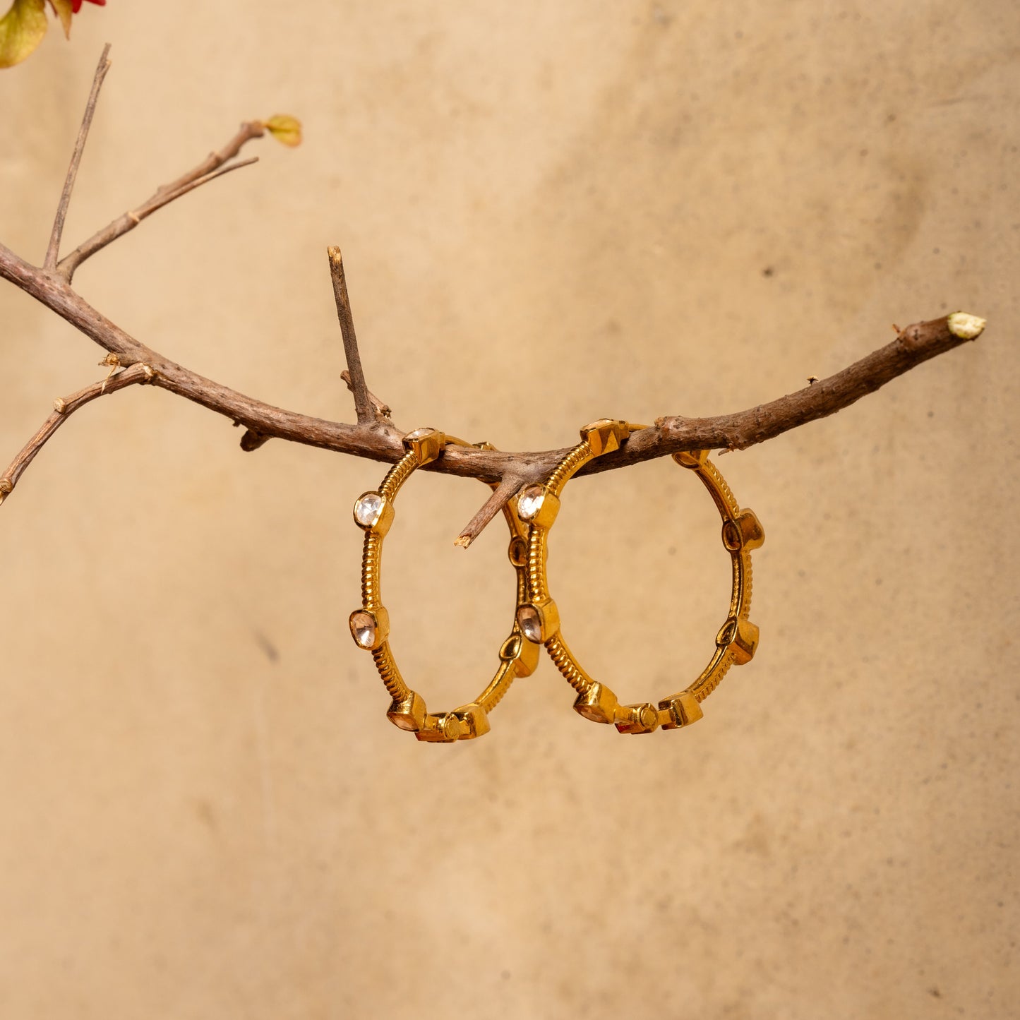 Polki CZ Hoops