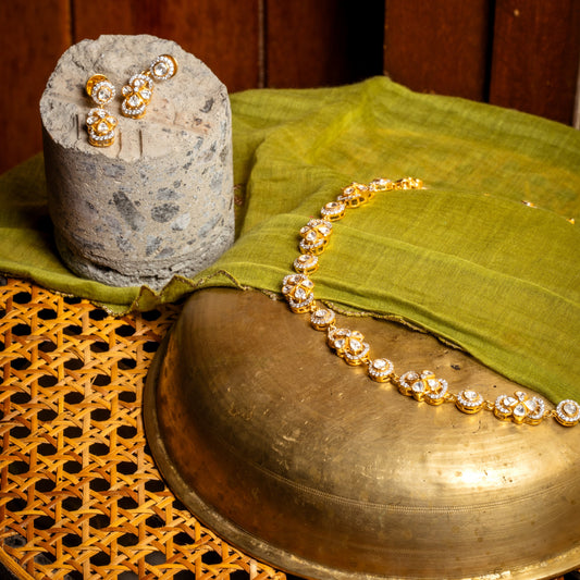 Polki short necklace set