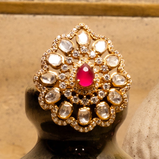 Polki Ruby Ring