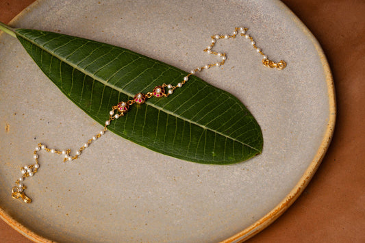 Pearl Kundan Chain